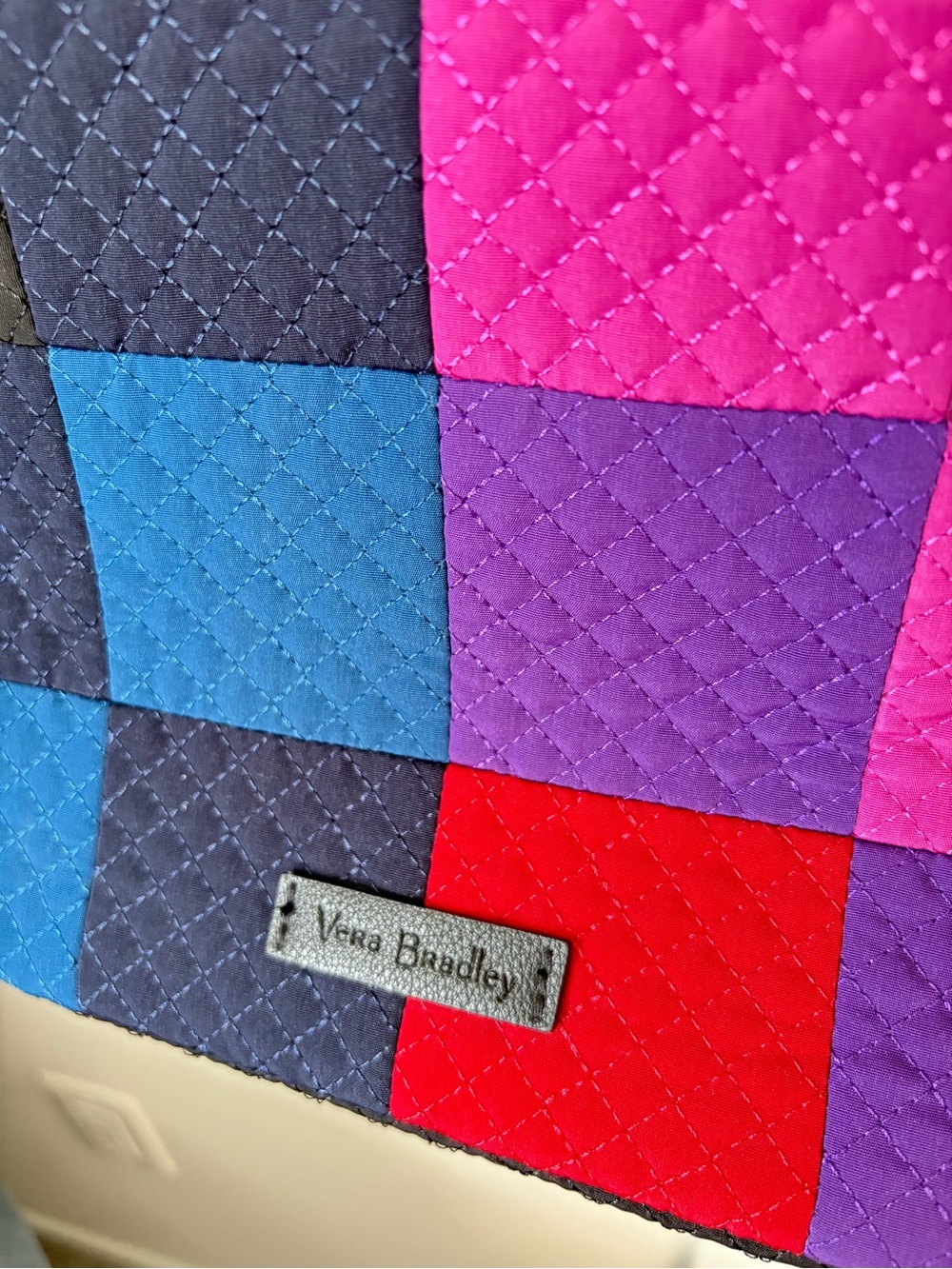 NWOT Vera Bradley Carson Hobo Bag Winter Patchwork Crossbody Purse Quilted Black - Picture 3 of 15